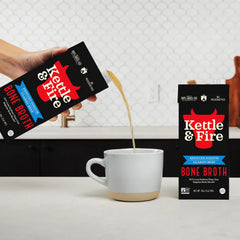 4 Pack: Reduced Sodium Beef Bone Broth - 32oz