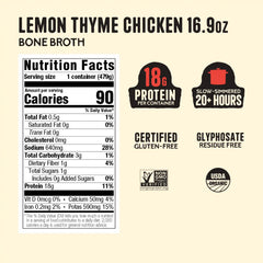 Lemon Thyme Chicken Bone Broth 16.9oz