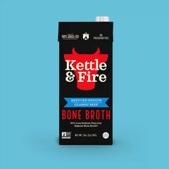 4 Pack: Reduced Sodium Beef Bone Broth - 32oz