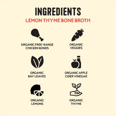 Lemon Thyme Chicken Bone Broth 16.9oz