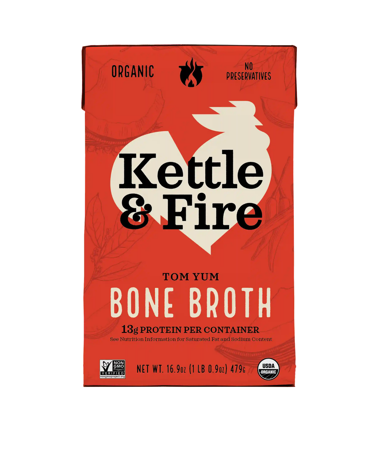 Tom Yum Chicken Keto Broth - 16.9 oz