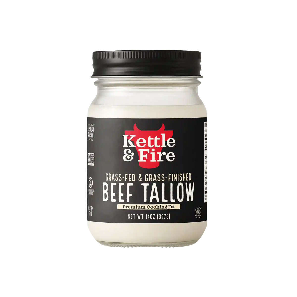 100% Grass-Fed & Finished Beef Tallow - 14 oz